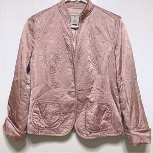Banana Republic 100% Silk Pink Long Sleeved Blazer